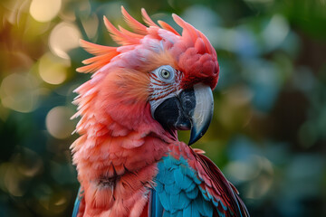 Aufkleber - A bird plumage that exhibits a perfect gradient from the dark coloration on its head to a bright