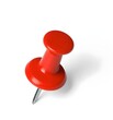 © aicha - A red pushpin on a white background