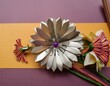 fleurs en papier décoration de cadeau en ia