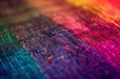 Textilstruktur mit lebendigen Fasern und vielfältigen Farben