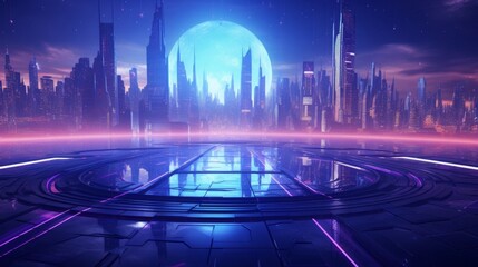 Canvas Print - Modern and futuristic background