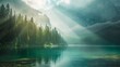 Canadian Rockies, Crepuscular rays and pristine lakes, Magazine Photography,