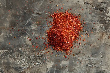 Sticker - Spicy red chili peppers on grey background. Ideal for food and cooking concepts