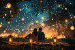 A Garden Under the Stars: Enjoying an Evening of Lights and Love