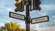 Signposts the direct way to Daylight saving time Winter