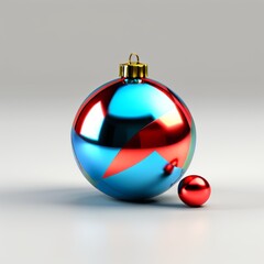 Sticker - christmas ball in the shape of a tree.