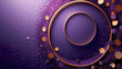 Elegant Purple and Gold Abstract Background