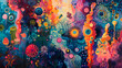 colorful background with bubbles, subconscious messages