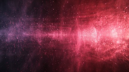 Poster - Abstract red nebula texture with sparkling stars.