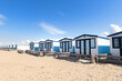 Beach cabins at the North sea coast