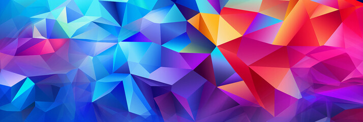 Wall Mural - abstract colorful polygon background