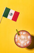 Cinco De Mayo Mexican Holiday Background With Margarita