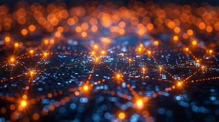 Wall Mural - futuristic technology background with copy space