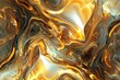 Abstract psychedelic wallpaper in gold and vibrant colors, evoking a sense of luxury and extravagance