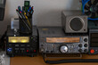 Digital desk radio and analog power source.