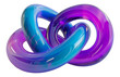 © Mr. Stocker - Shiny intertwined blue and purple loops