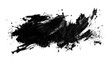 © Ars Nova - abstract black ink paint brush stroke shape splatter texture PNG transparent background isolated graphic resource. Creative organic art pattern