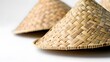 © Ziyan - woven bamboo hats on a white background