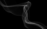 Fototapeta Łazienka - Dark abstract background with a glowing abstract waves