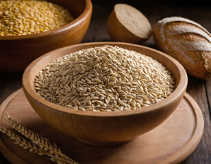 bowl of rice, rice in a bowl, brown rice in a bowl