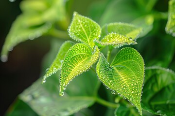 The coleus barbatus plant lives in tropical areas. the green leaves and tropical growth called coleus barbatus live in tropical areas - generative ai