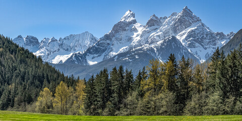 panorama of the mountains