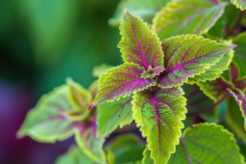 The coleus barbatus plant lives in tropical areas. the green leaves and tropical growth called coleus barbatus live in tropical areas - generative ai