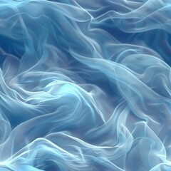 Wall Mural - A dreamy soft blue, ethereal seamless wavy texture.