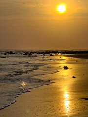 Wall Mural - sunset over ocean coastline