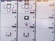 Electrical switch gear at Low Voltage power control center cabinet in industrial power plant.