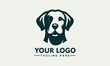 © syahed - labrador retriever vector logo of a dog head (Labrador Retriever) on white background Pet