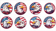 Eagle face with American flag, American bald eagle head with American flag, American Eagle Face Logo, Eagle American flag, American eagle face with USA flag