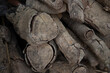 pile of firewood, close up of firewood background.