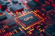 © CrystallineCreative - GPU Graphic Processing Unit chip with circuit board