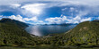 Sea to Sky in Howe Sound during Cloudy Sunny Day. 360 Panorama