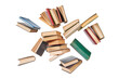 © K2Kstock - A pile of books flying in the air isolated on a transparent background