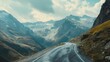 The road and the mountainsFantastic magic hd 8k  