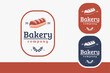 © DOMHOUZE - Label emblem bakery logo, bread logo illustration on white background