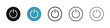 © Gopal - Power vector icon set. turn off switch line icon. computer start and shutdown button. start and stop icon for Ui designs.