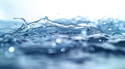 Poster - Generative AI : Splash of water isolated on white background
