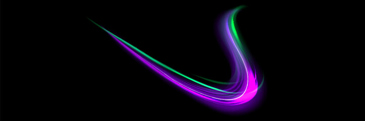 Wall Mural - High speed. Abstract technology background concept. Motion speed and blur. Glowing white speed lines. Dynamic lines or rays. Light trail wave, fire path trace line.