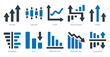 © popcornarts - A set of 10 Diagrams and Reports icons as growth, intervals, profit