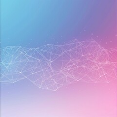 Wall Mural - simple yet powerful cyber security network lines on a soft gradient background