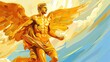 Hermes an Olympian deity in ancient Greek religion and mythology considered the herald of the gods. The protector of human heralds, travelers, thieves, merchants, and orators.