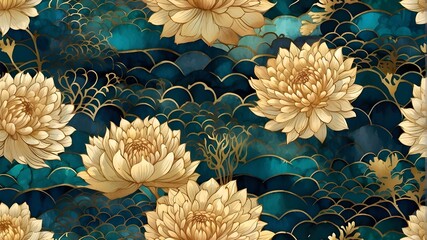 Wall Mural - floral background