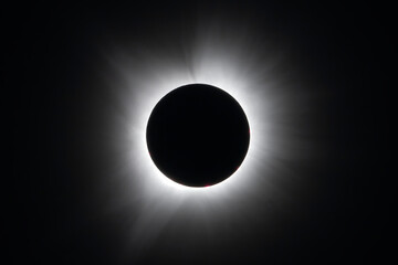 Wall Mural - total eclipse of the sun. april 8, 2024.