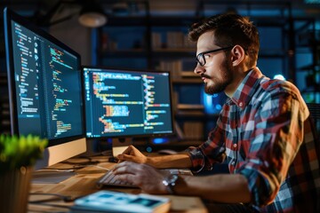 professional male web developer