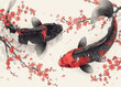 Yin Yang Koi Fish Artwork