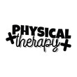 Physical Therapy Vector Design on White Background