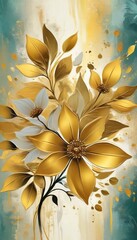 Wall Mural - floral background